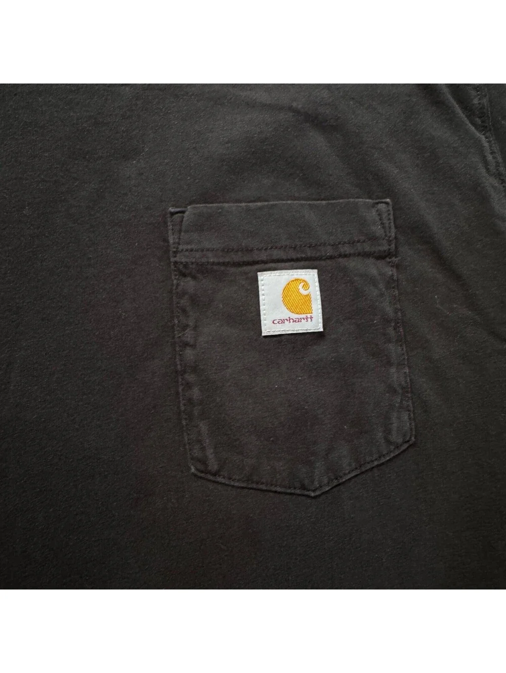 Carhartt WIP Cropped Boxy Pocket Tee L Large Washed Black Gorpcore Minimalist